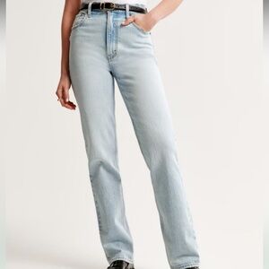 Abercrombie Ultra High Rise 90s Straight Jeans 25